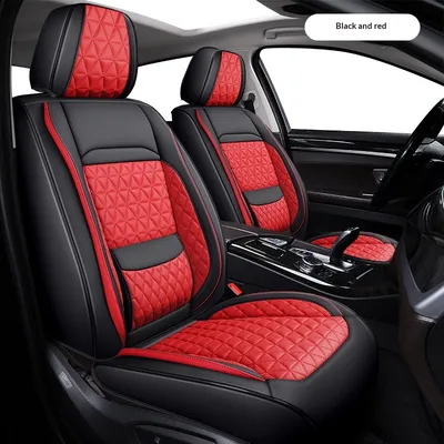 Leather Breathable Car Seat Cushion All-Season Universal Seat Cover