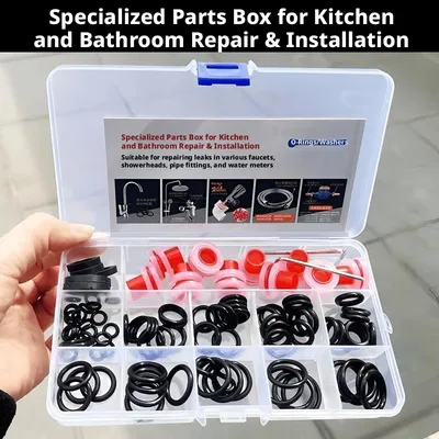 Kitchen and bathroom maintenance accessories box-15 grids-17 * 9.5 *2.2cm-1 piece