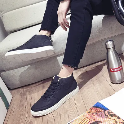 17 Years In Autumn And Winter In The New High Matte Metrosexual Shoes Casual Shoes New Korean Japanese Men's WeChat