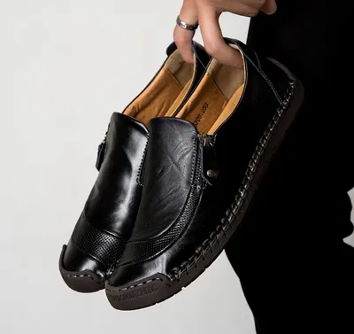  spring and autumn new casual leather shoes men's fashion Korean version