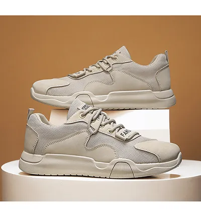 2026 Summer Trendy Versatile Low Top Breathable Height Increasing Soft Sole Men's Casual Sports Shoes