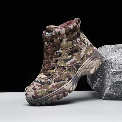 Mens Outdoor Fleece-lined Snow Boots