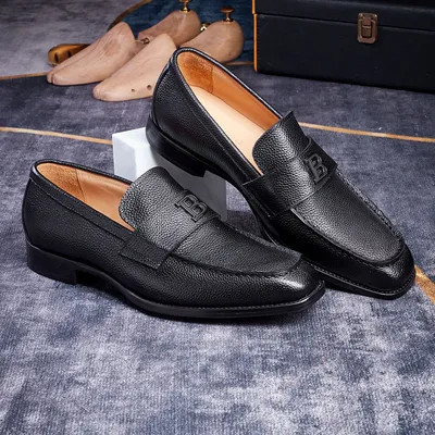 Mens Loafers Featuring A Genuine Leather Sole And Crafted Entirely From Cowhide