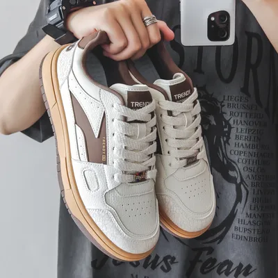 New Trendy Men's Retro Canvas Shoes, Niche Versatile Casual Sports Skate Shoes For Men