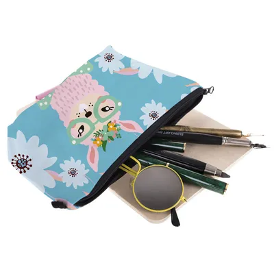 3D Digital Printing Alpaca Llama Cosmetic Bag Multi-Function Women's StorageBag