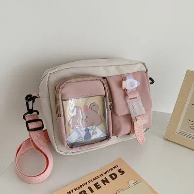  Spring Japanese Harajuku College Style Cute Girl Student Messenger Bag Female Korean Campus Fashion