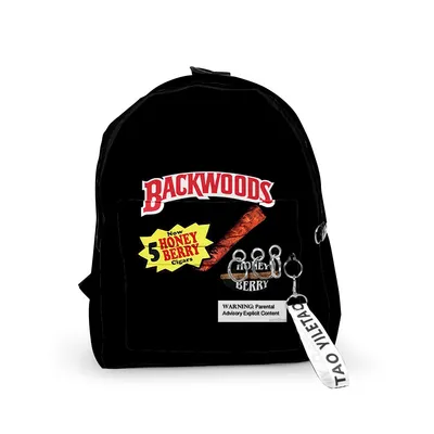 3D Cigar School Bag Bag Wear-resistant Backpack Digital Printing Leisure