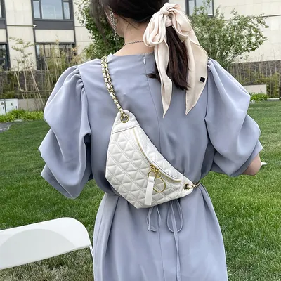  One-shoulder Rhombic Chain Korean Manufacturer Wholesale Chest Bag