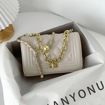  New Fashion Korean Women Bag Western Style Chain