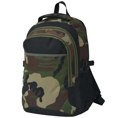   school backpack 40 L and camouflage color   school backpack