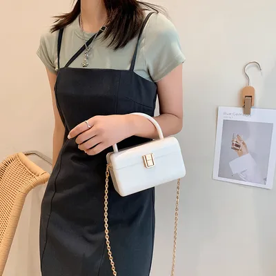 Acrylic Box Bag Chain Ins Single Shoulder Messenger Bag