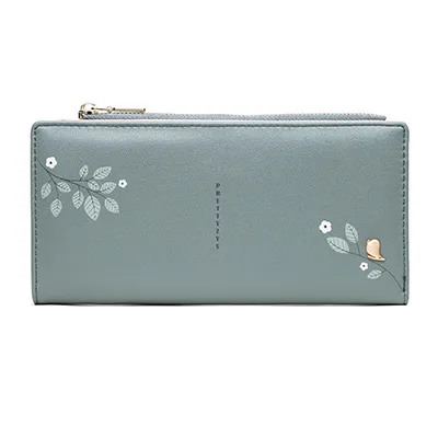  Printing Zipper Folding Wallet, Multi-Card Position PU Student Wallet, Wallet