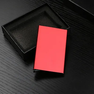 Anti-Theft Brush RFID Anti-Magnetic Aluminum Alloy Card Holder