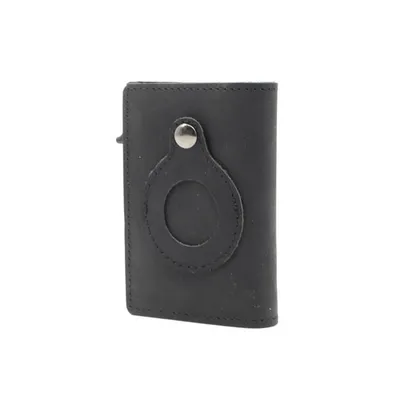 Automatic Pop-up Credit Card Case Vintage Style Leather Wallet