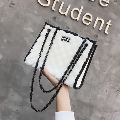 Autumn and winter wool bag