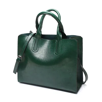 8 new color fashion handbag bag retro all-match single shoulder bag simple oil wax portable Tote Bag