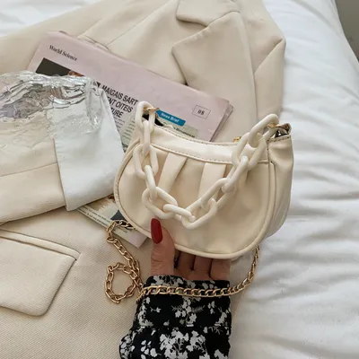  Trendy Net Red Folded Chain Bag Messenger Fashion Niche Mini Bag