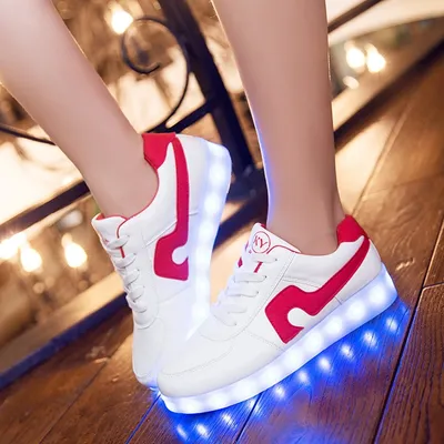  New Men's And Women's Colorful Flashing Shoes