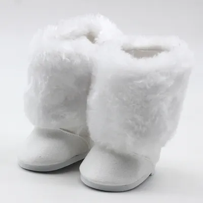 AliExpress Doll Fur Boots 18 Inch American Girl Shoes Factory Direct Snow Cotton Boots In Stock
