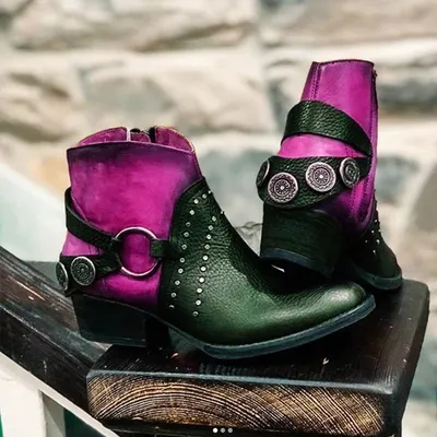  Juti spot autumn and winter leather boots
