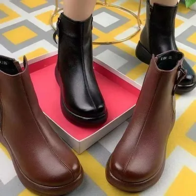 Fleece-lined Platform Thick-soled Padded Cotton Boots