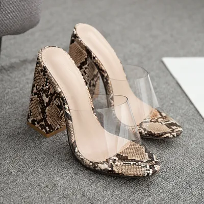  summer sandals women's thick heel high heels