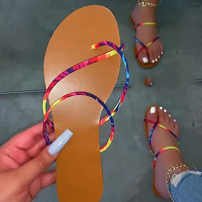  Popular New Women's Shoes Flat Sandals Beach Slippers
