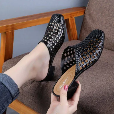 All-matching Hollow Non-slip Soft Bottom Korean Style Sandals
