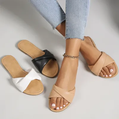 All-match Beach Vacation Flat Plus Size Women's Sandals