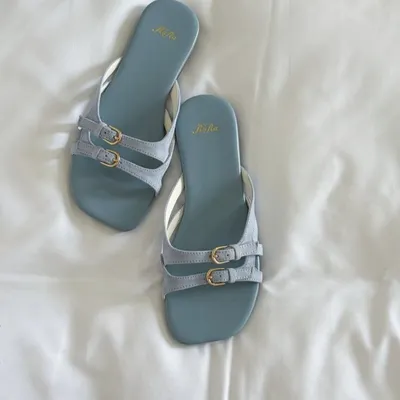 2026 Summer Women Designer One-Strap Wedge Slide Sandals, Unique Roman Style Flat Beach Shoes For Outdoor & Seaside