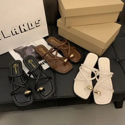 Low-heeled Fashionable Fairy-style Casual Slippers