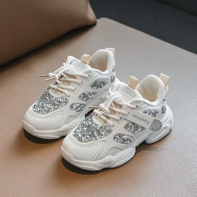  Spring New Running Shoes Girls Old Shoes Boys Sports Shoes Lightweight Student Shoes