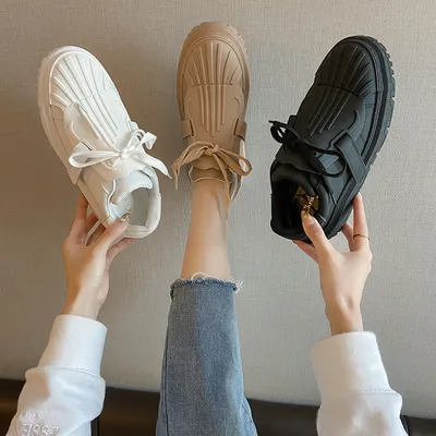  Luxury Fashion White Sneakers Shell Toe Leather Platform Sport 