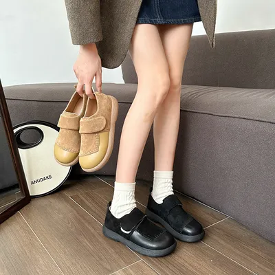 Preppy-style JK Soft-soled Mary Jane Pumps