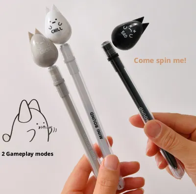 Magnetic suspension pen-cartoon model-white pole-0.5mm-1 piece