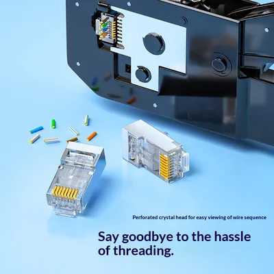 Category 6 Gigabit Shielded RJ45 Plug Network Connector