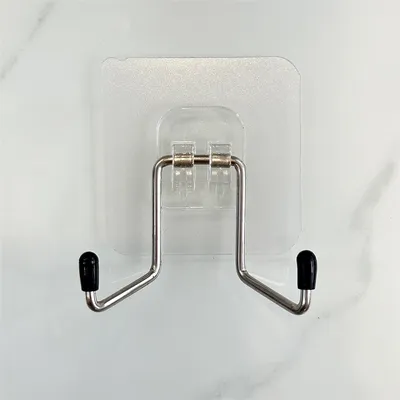 Stainless steel double hook 3cm hook-6 * 6cm transparent negative film-1 piece