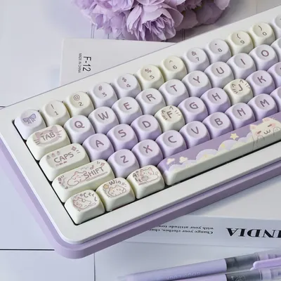 Sublimation Pbt Adapter Magnetic Shaft Wooting Key Cap For Keyboards