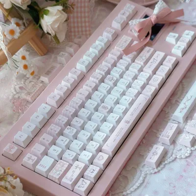New OEM Personalized Peripheral Keycaps For Love-themed Devices 5-sided Sublimation PBT Material