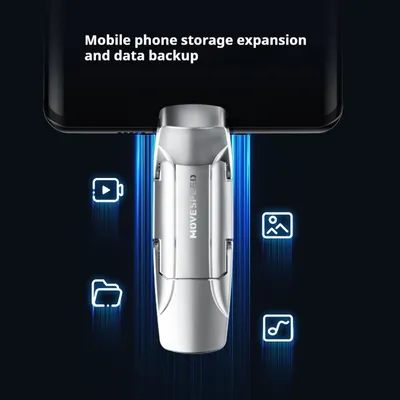 Dual-Type-C Port Solid-State USB Flash Drive For Phones And Computers