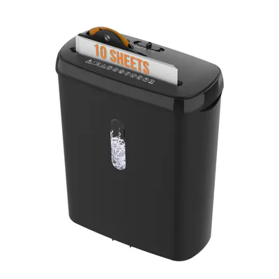 10 Strip Paper Shredder, P-2 Security Level, Equipped With A 3.17-gallon Paper Basket, CD And Credit Card Shredder, Durable And Fast Anti Paper Jam System, ETL Certified Home Office Shredder, FBA Ship