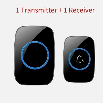 Style A 1-on-1 Black Doorbell