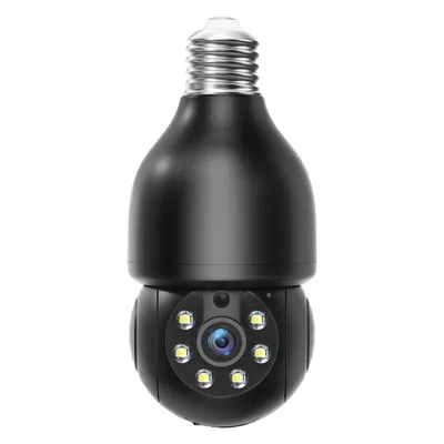 1080p Ptz E27 Socket Bulb Camera 360 Degree Cmos Sensor Network Camera Cctv Security Light Bulb Camera