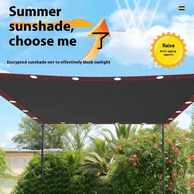 Agricultural Greenhouse Courtyard Sunshade Vegetable Insulation Black Sunshade Net