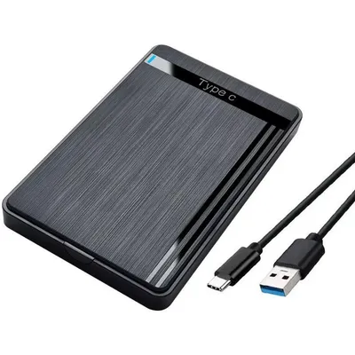 External Hard Drive Enclosure HDD External Case 2.5-inch USB 3.1 Type-C 10 Gbps SATA SSD External Case