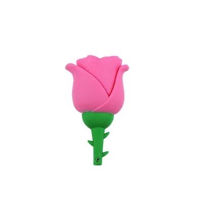 Fashion personality creative cute cartoon anime rose shape USB  drive
