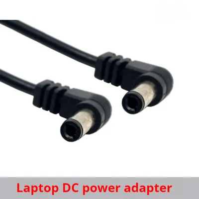90 Degrees Double Bend DC Power Extension Cable