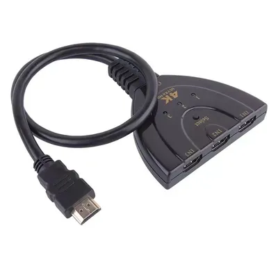 HDMI 3-in-1 With 4K2K High-definition Pigtail 1-in-3 Out