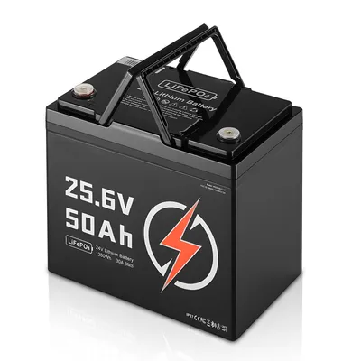 24V 50Ah LiFePO4 Lithium Battery Bluetooth Rechargeable Battery 30A BMS