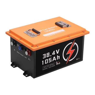 36V 105Ah Golf Cart Lithium Battery With 20A Charger And Touch Monitor